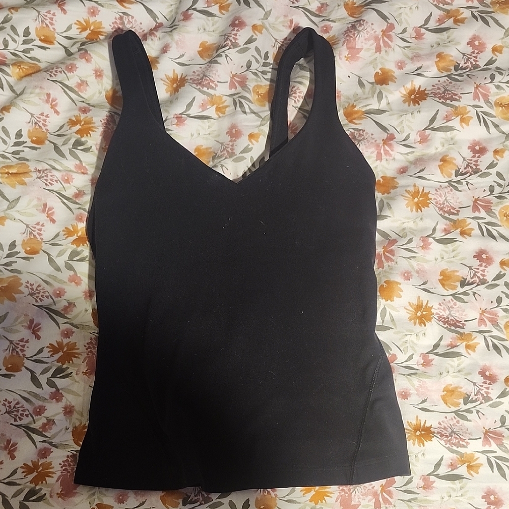 Lululemon Athletica Black Sleeveless Fitted Tank